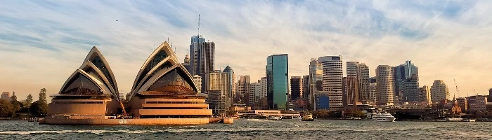 Downtown Sydney and the Sydney Opera House