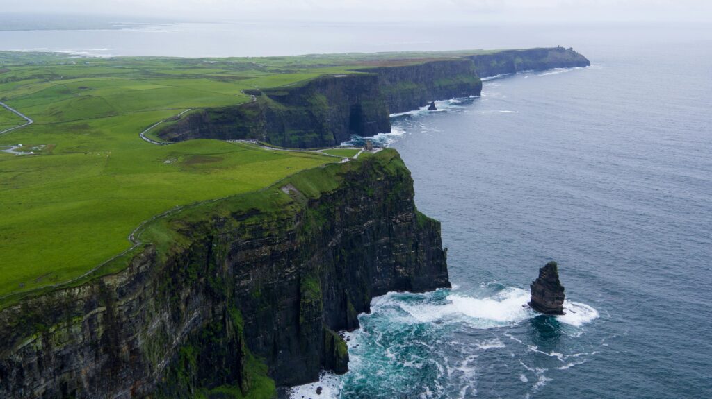 Breathtaking Irish coastline, a hidden gem for student explorers.