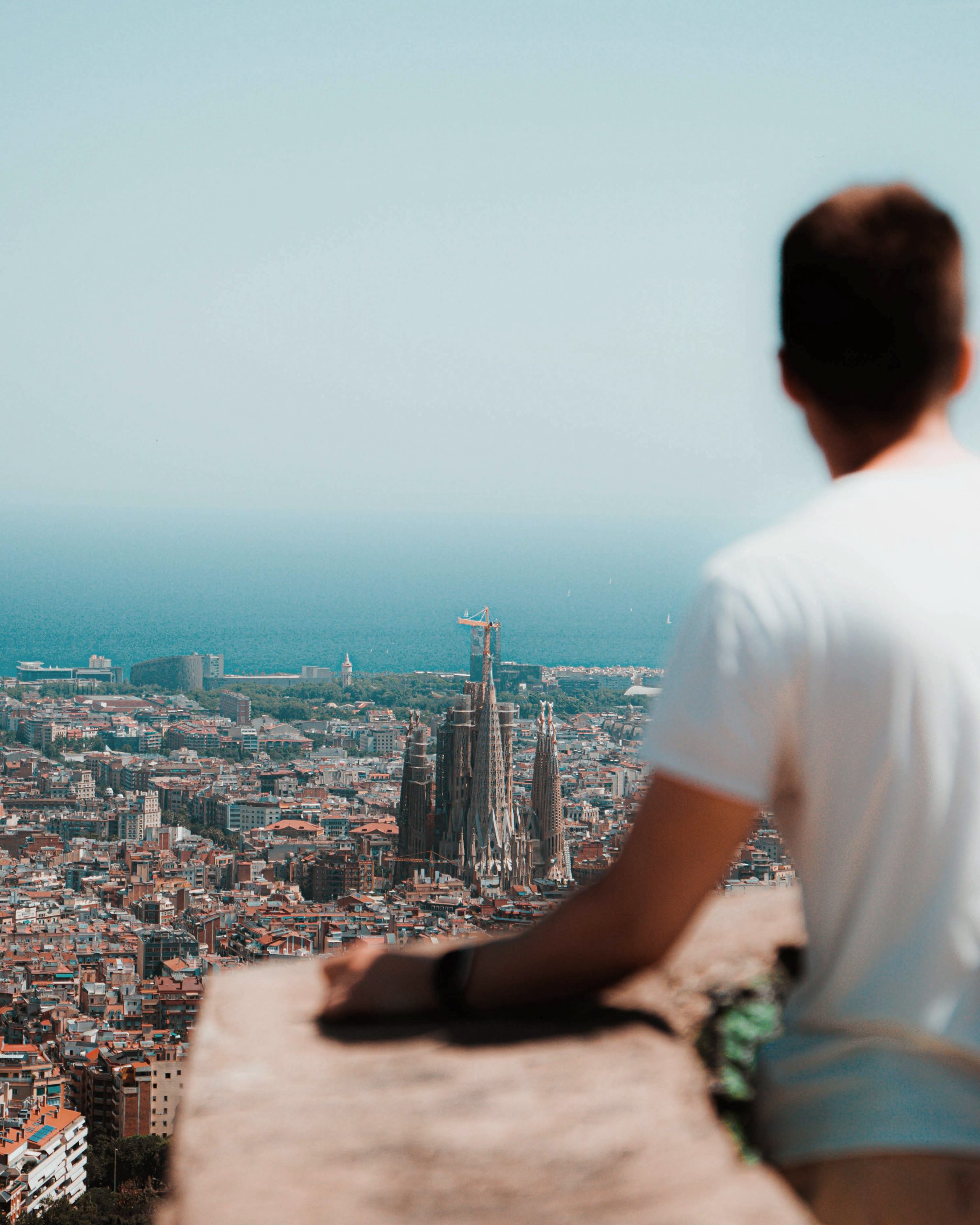View from Barcelona heights showcasing the iconic Sagrada Familia, hidden cultural gems nearby for art lovers.